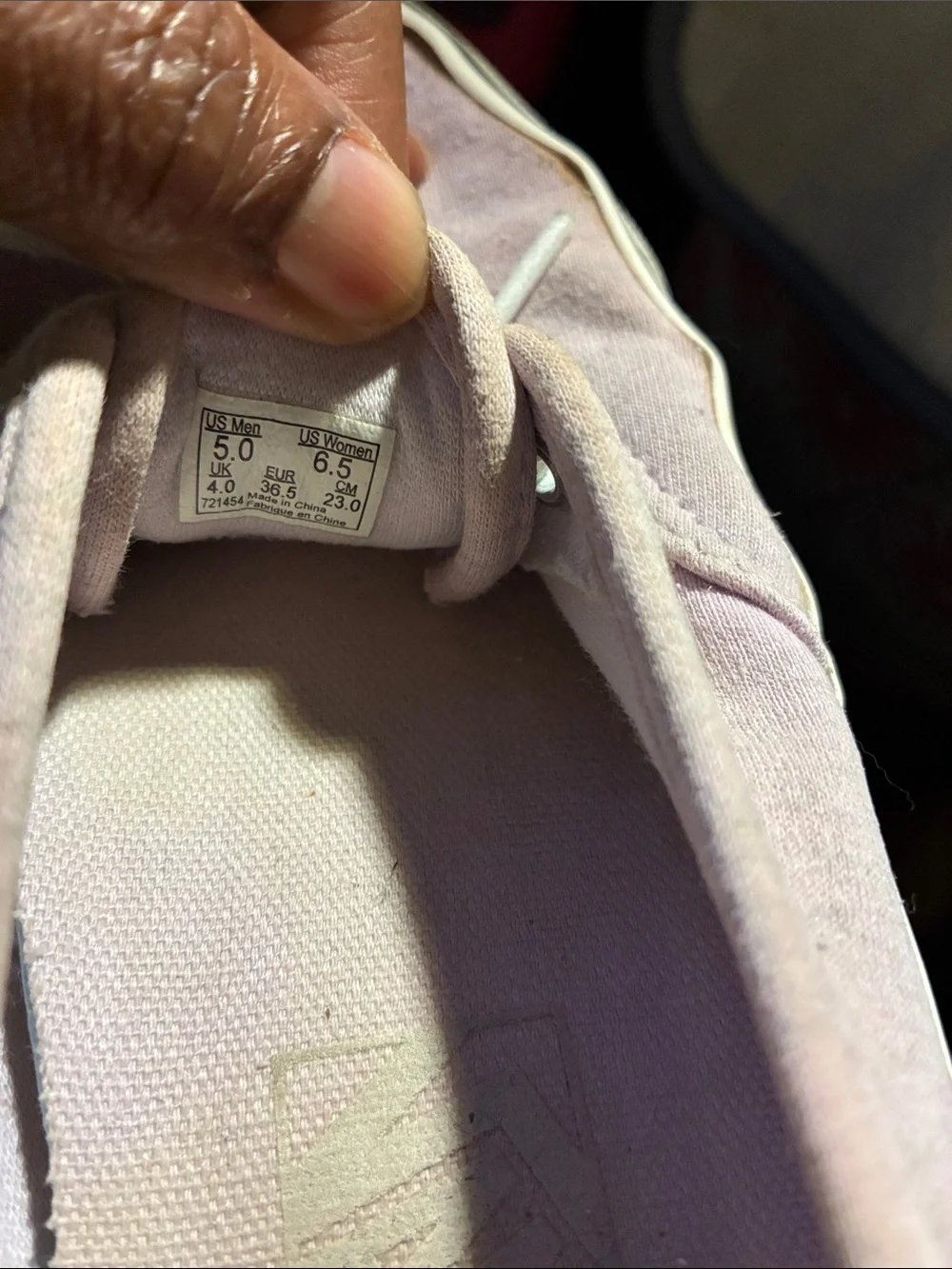 Vans Women's Low-Top Canvas Sneakers — Light Lavender Pink-comfy fit